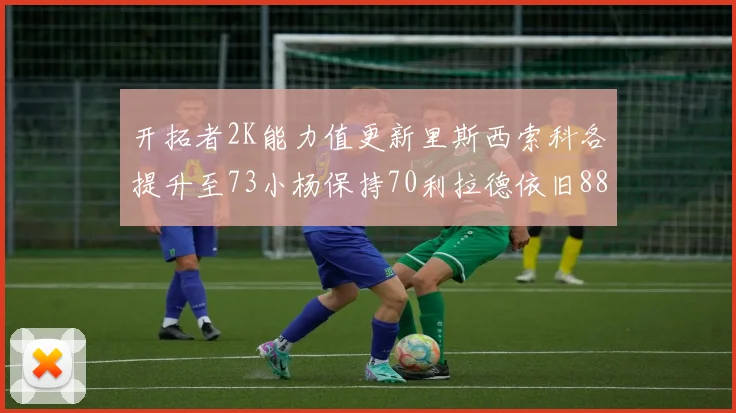 开拓者2K能力值更新里斯西索科各提升至73小杨保持70利拉德依旧88